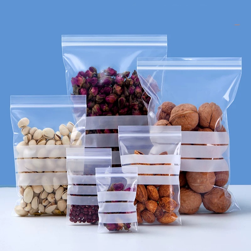 200 Sachets Ziplock Transparen - Food Snacks Logos avis et prix