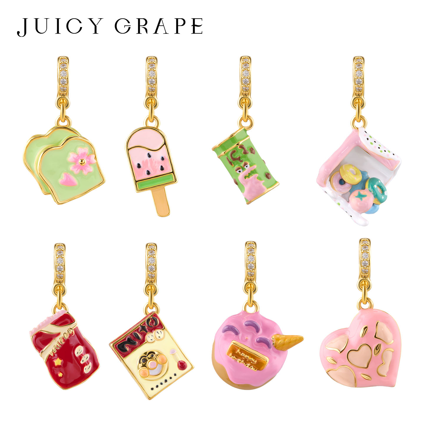 Pendentifs en émail 3D en form - Food Sweet Snacks avis et prix