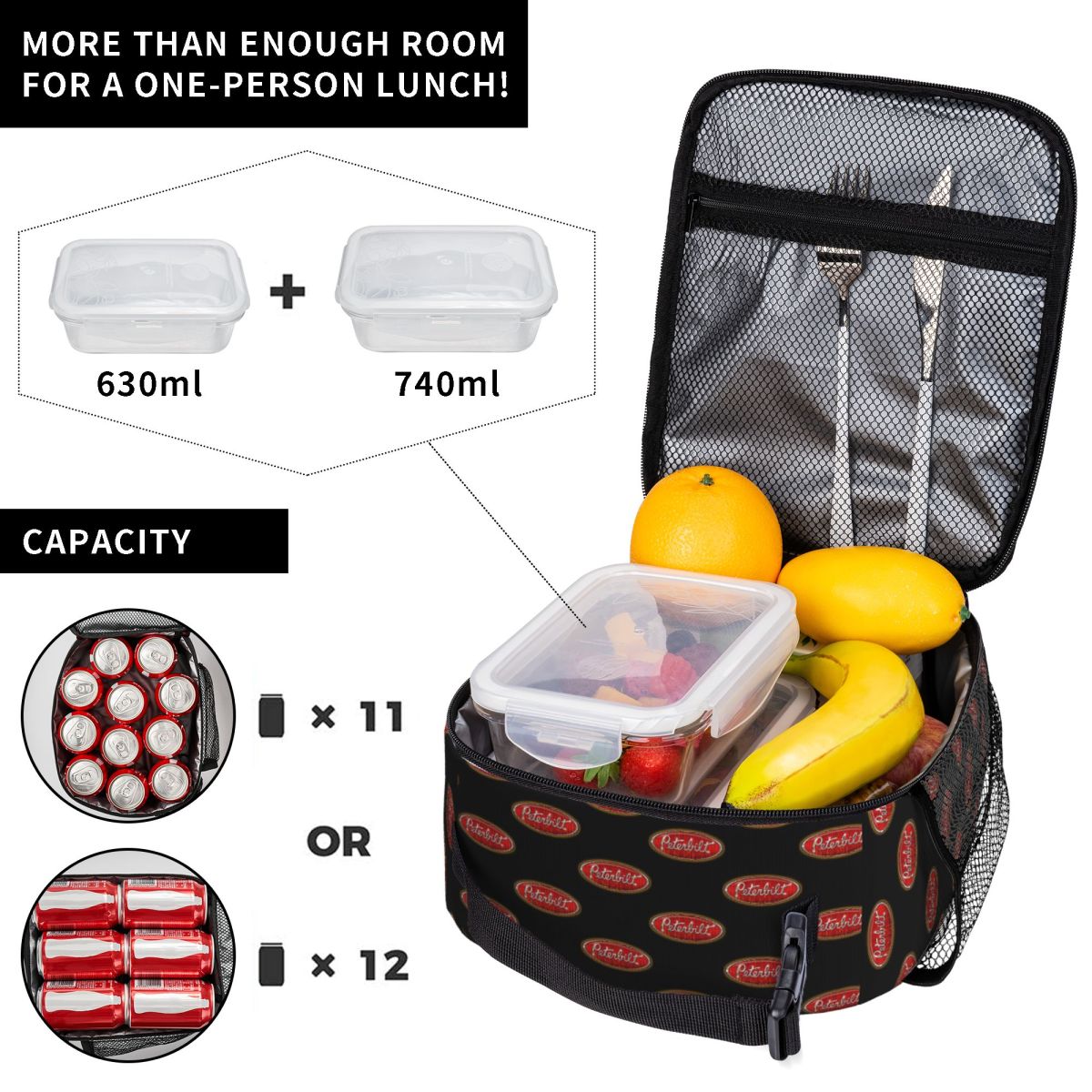 Sac isotherme pour déjeuner et - Food Snacks Logos avis et prix